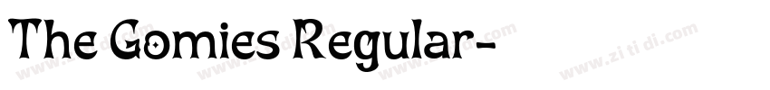 The Gomies Regular字体转换